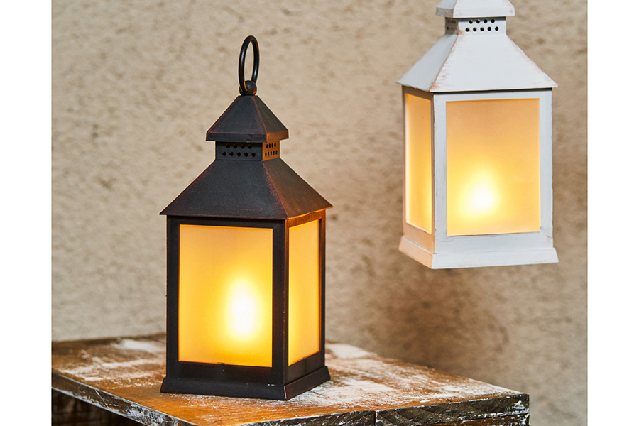 イルミネライトミニファイヤーランタンシャビーブラック