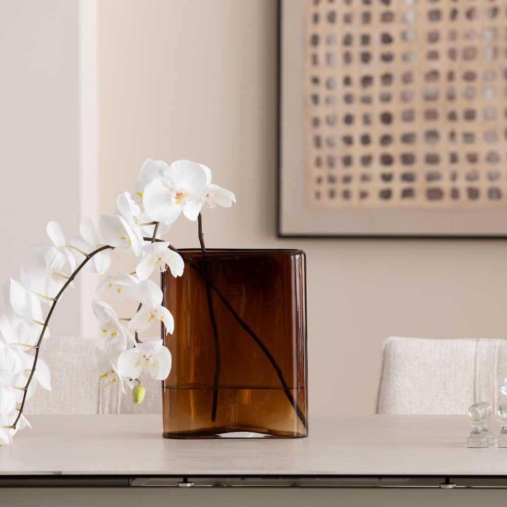 グラツィオーゾ ブラウン 32cm フラワーベース