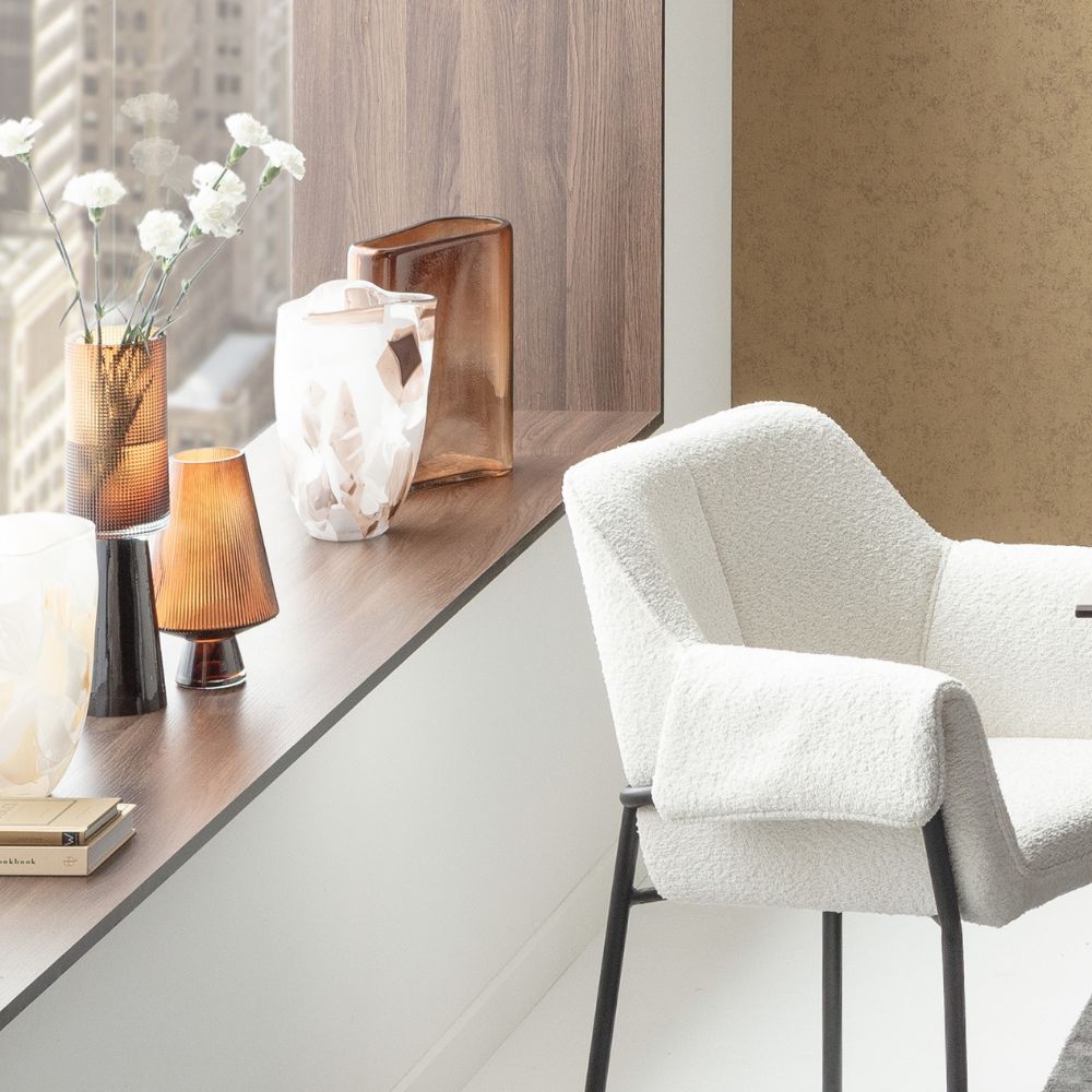 グラツィオーゾ ブラウン 32cm フラワーベース