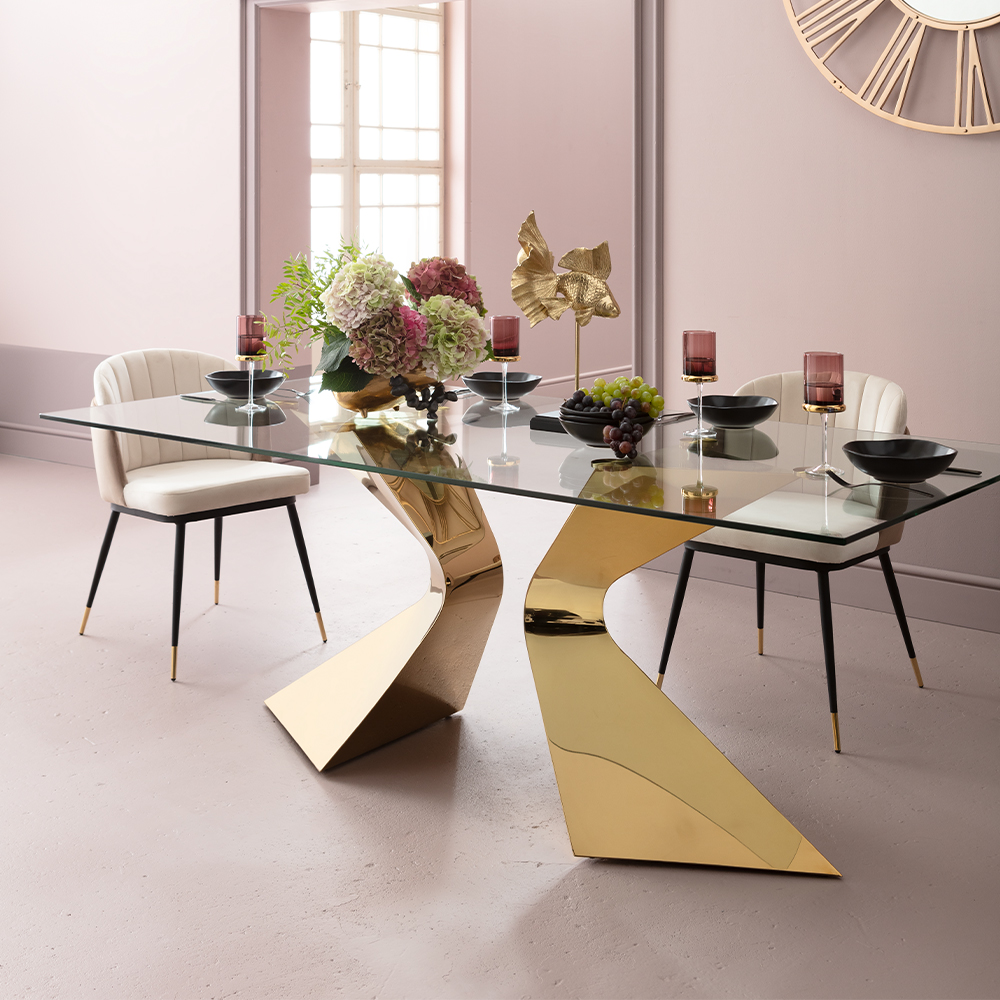 グロリアゴールド 200x100cm ダイニングテーブル