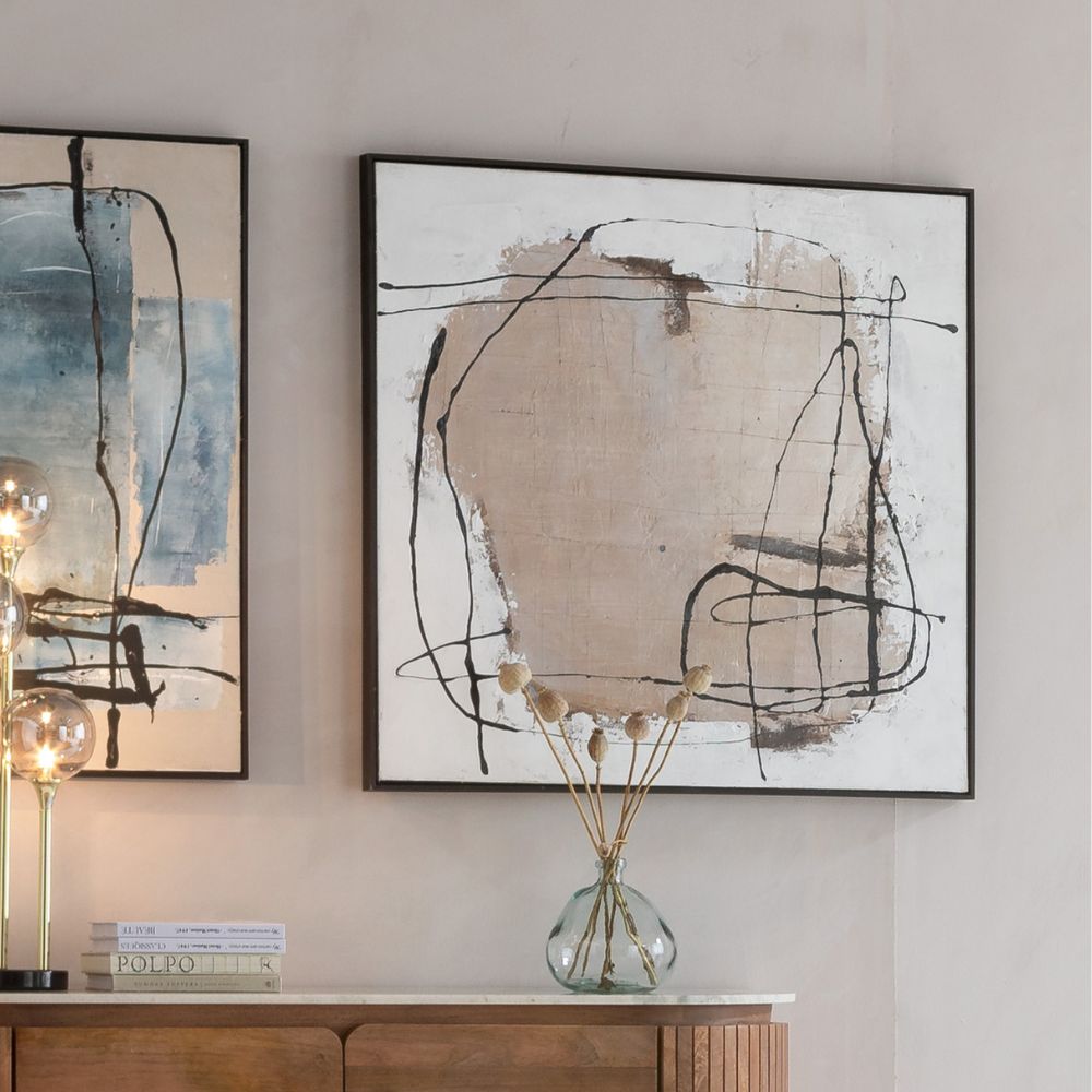 ダストグレー100×100 cm フレームピクチャー