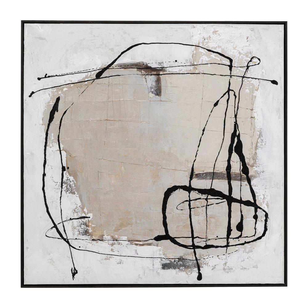 ダストグレー100×100 cm フレームピクチャー