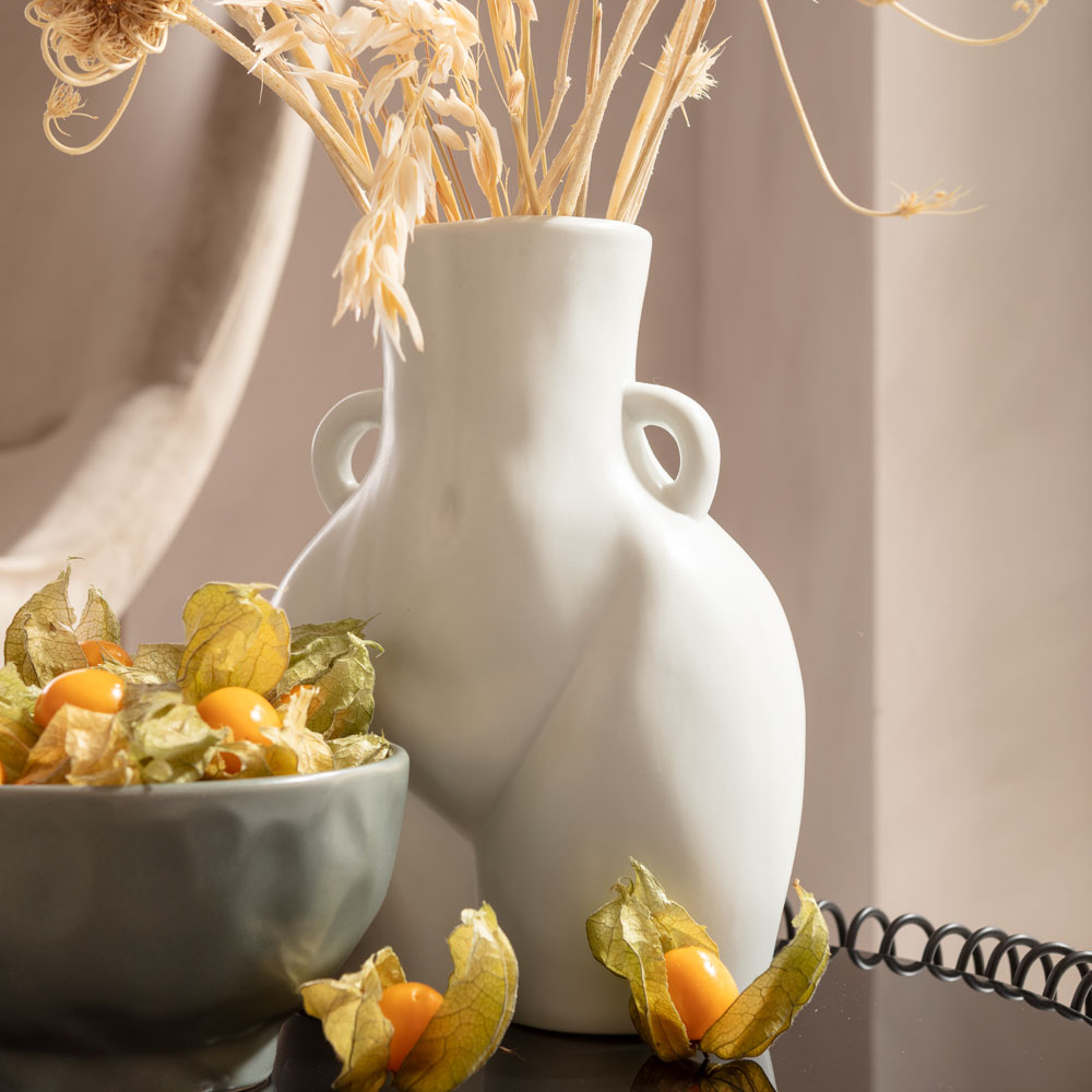 ドナ ホワイト フラワーベース