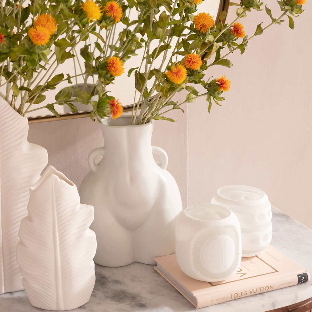 ドナ ホワイト フラワーベース