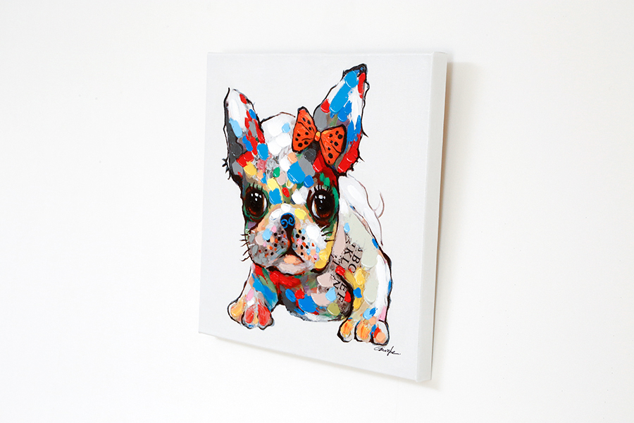 パピーウィズリボン 50×50cm