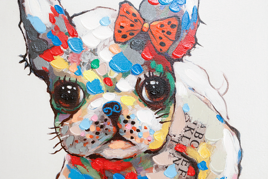 パピーウィズリボン 50×50cm