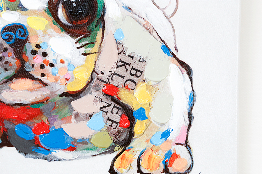 パピーウィズリボン 50×50cm