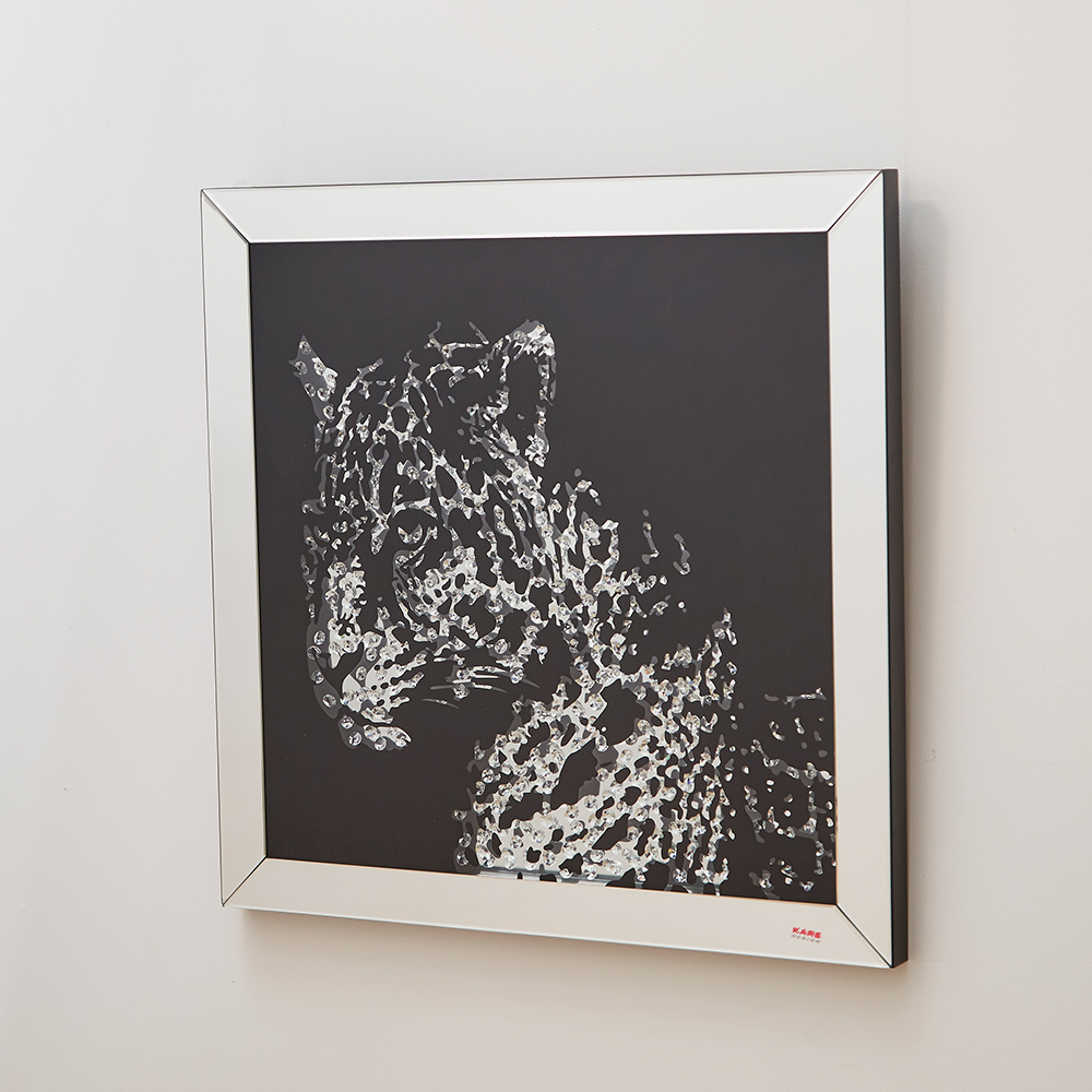 ミラーレオパード アート