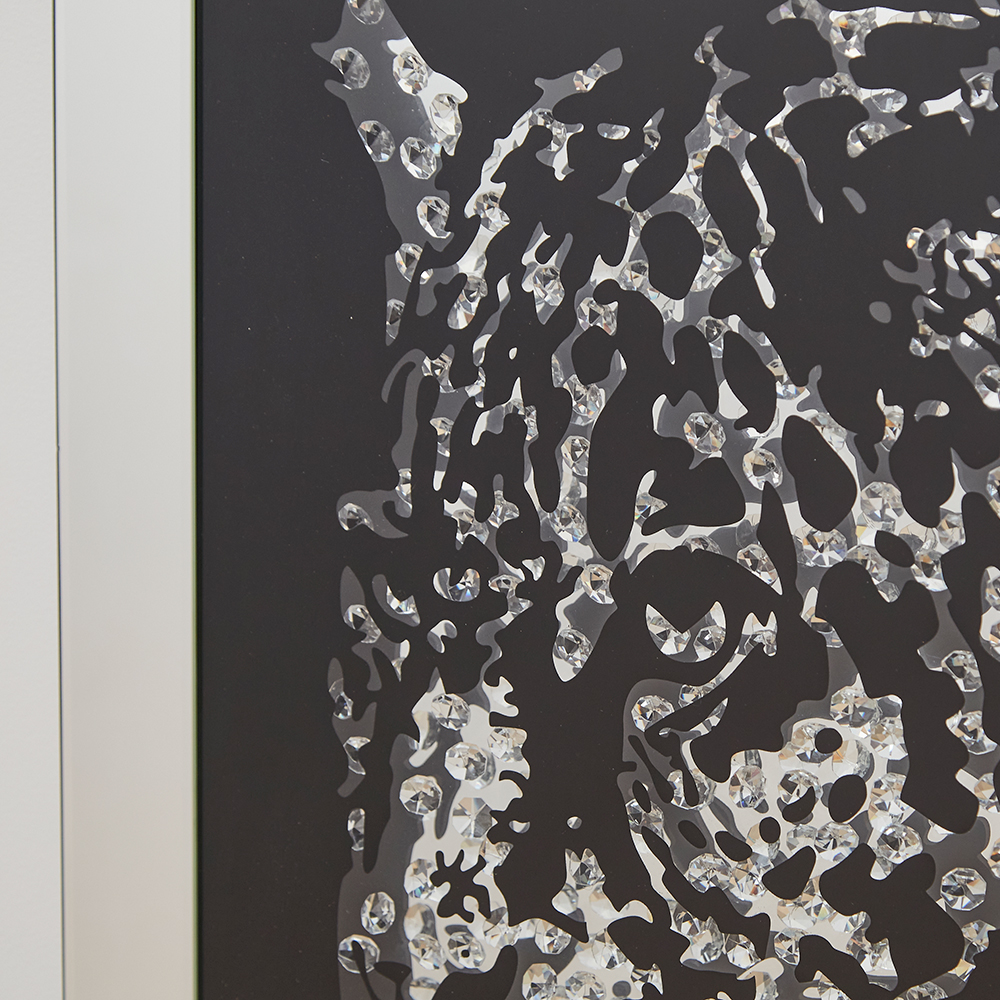 ミラーレオパード アート