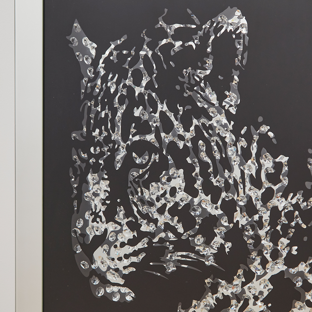 ミラーレオパード アート