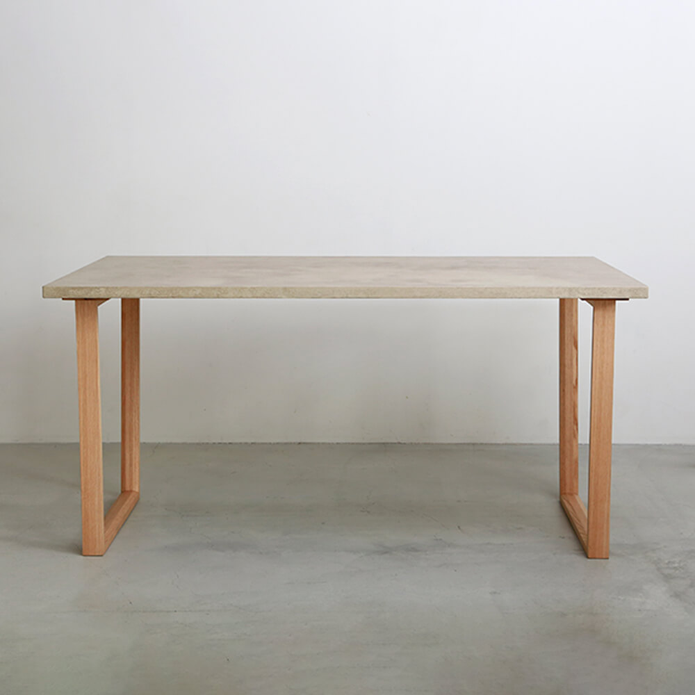 ウィルティック マティエラ塗装 ダイニングテーブル （横幅160 x 奥行85 cm） BE