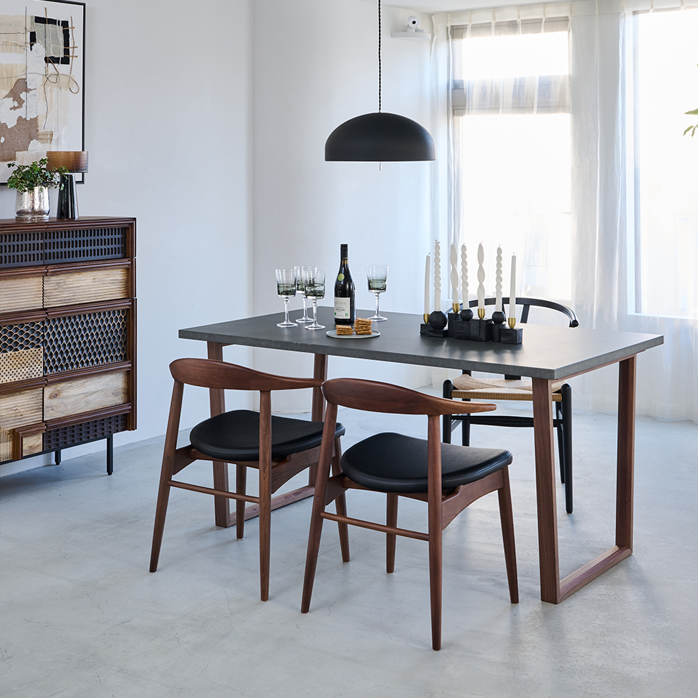 ウィルティック マティエラ塗装 ダイニングテーブル （横幅160 x 奥行85 cm） BE