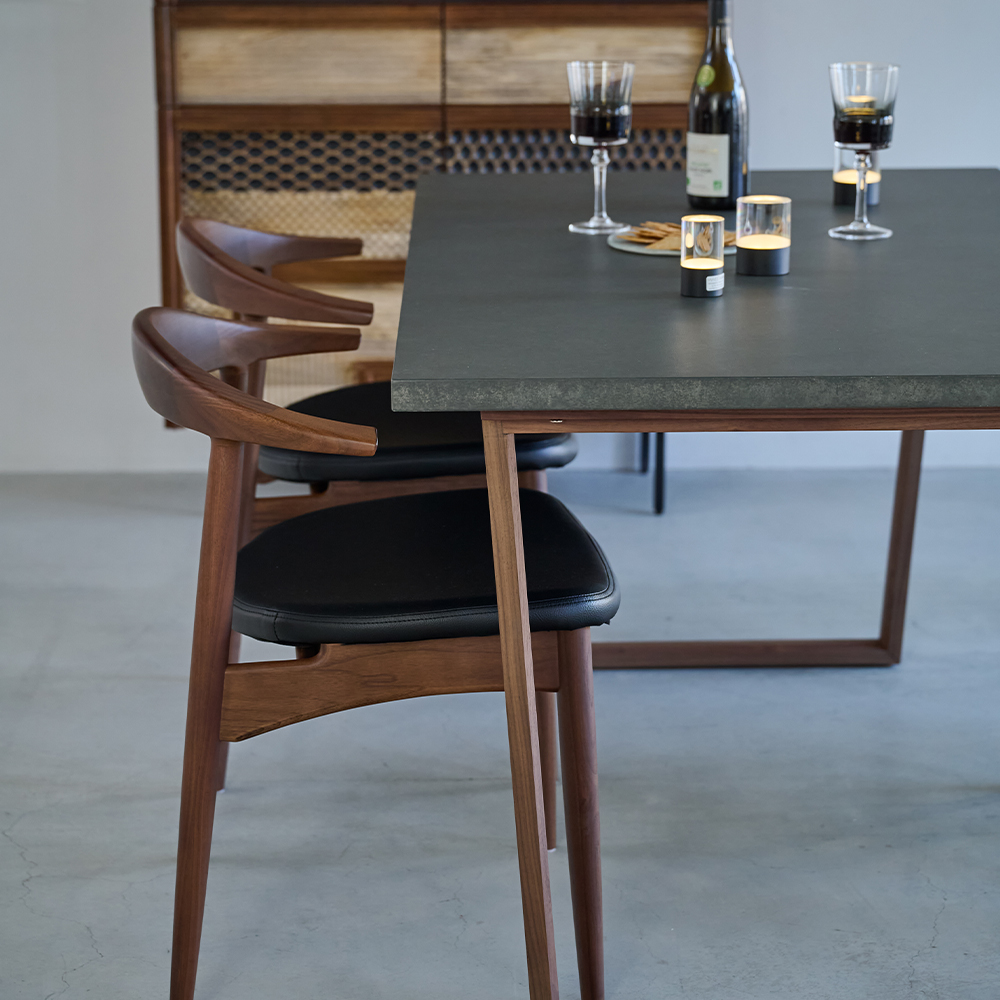 ウィルティック マティエラ塗装 ダイニングテーブル （横幅160 x 奥行85 cm） BE