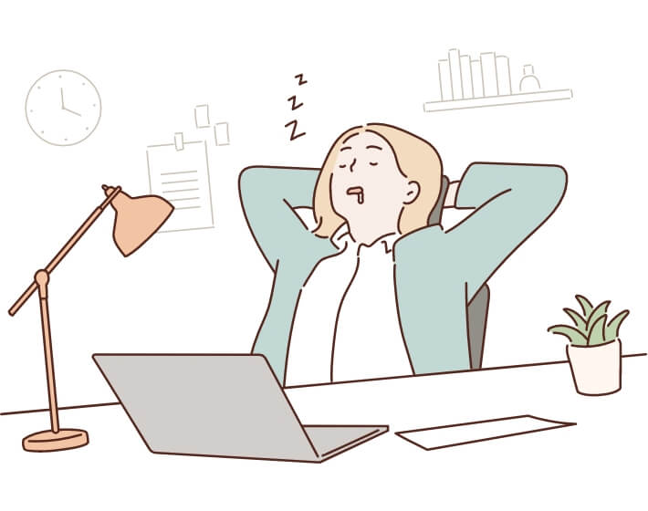 昼間に眠くなることがある